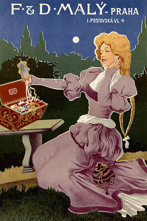 Poster F&D Maly-Praha - La Belle Époque - Vintage