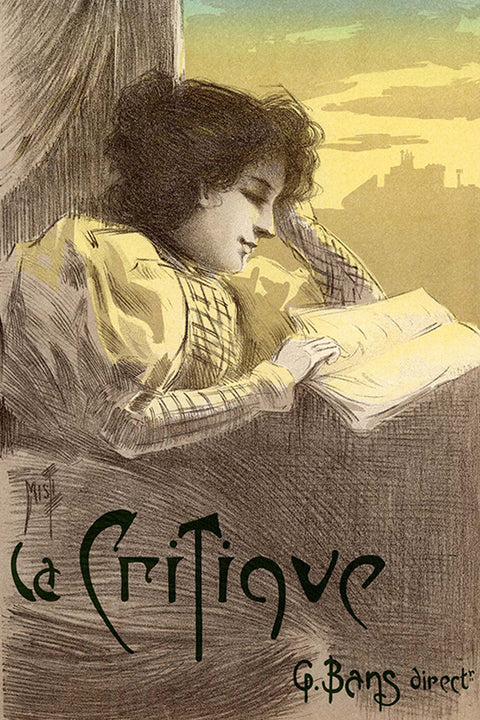 Poster La Critique - La Belle Époque - Vintage