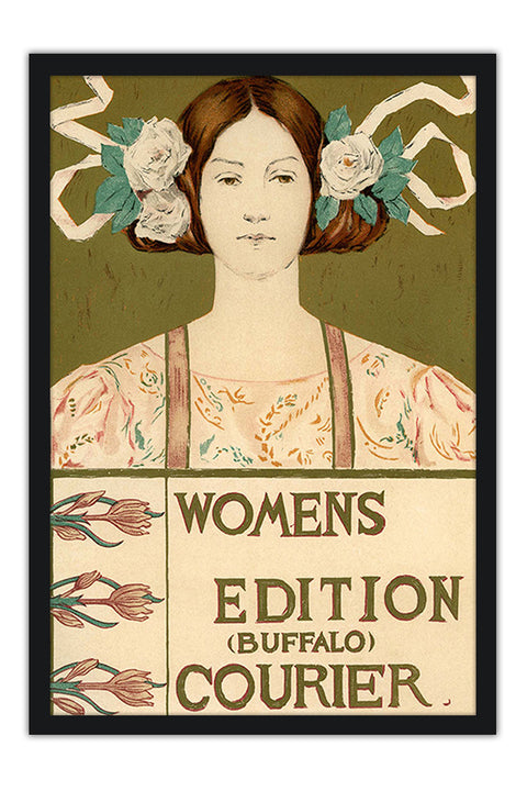 Poster Womens Edition Buffalo Courier - La Belle Époque - Vintage