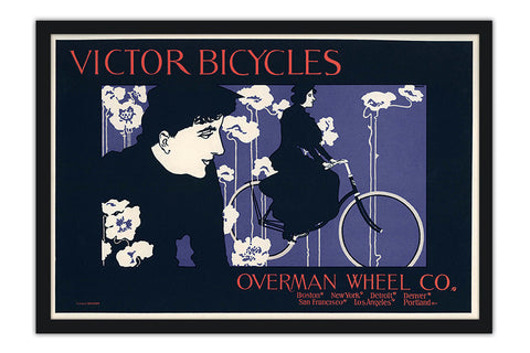 Poster Victor Bicycles Everman Wheel Co - La Belle Époque - Vintage