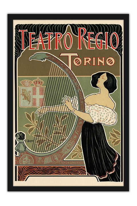 Poster Teatro Regio Torino - La Belle Époque - Vintage
