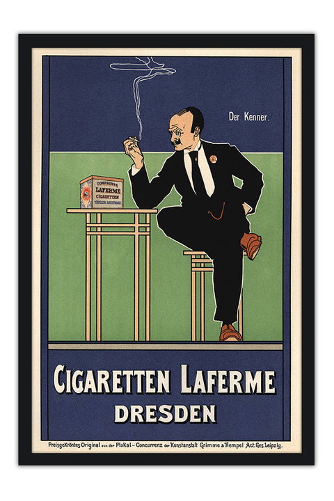 Poster Cigarreten Laferme Dresden - La Belle Époque - Vintage