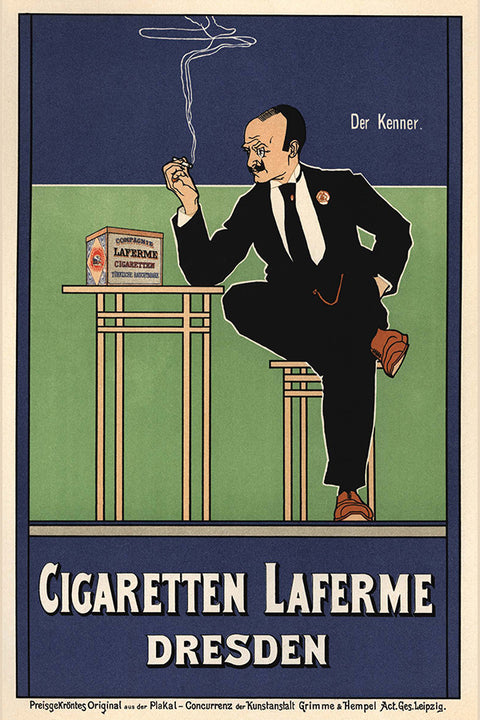 Poster Cigarreten Laferme Dresden - La Belle Époque - Vintage