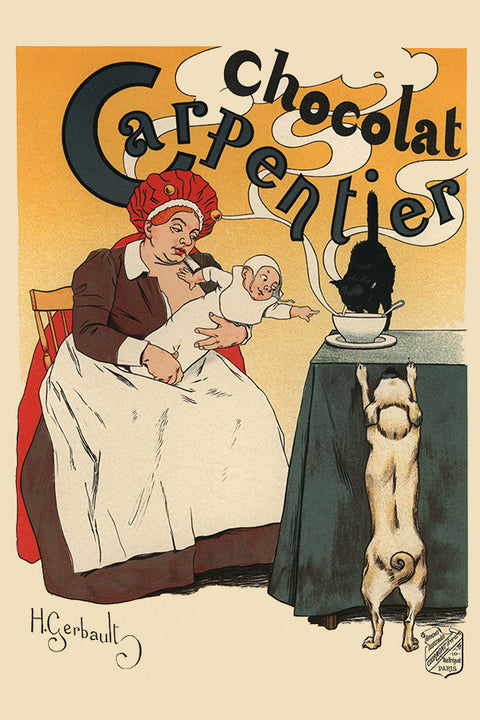 Poster Chocolat Carpentier - La Belle Époque - Vintage