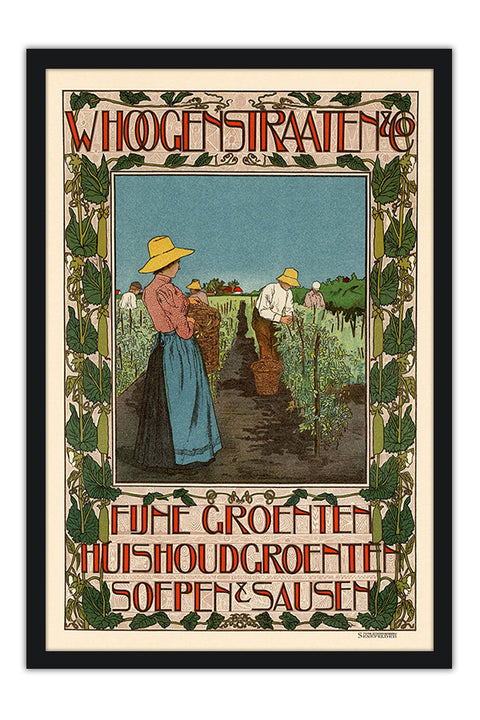 Poster Whoogenstraaten - La Belle Époque - Vintage