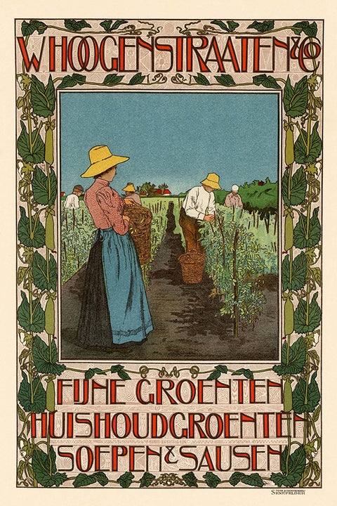 Poster Whoogenstraaten - La Belle Époque - Vintage