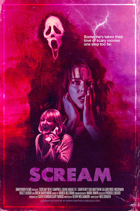 Poster Scream 1996 - Pânico 1996 - Terror - Filmes
