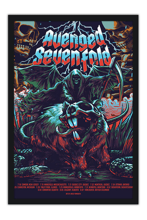 Poster Avenged Sevenfold - A7X - Bandas de Rock