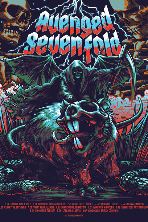 Poster Avenged Sevenfold - A7X - Bandas de Rock
