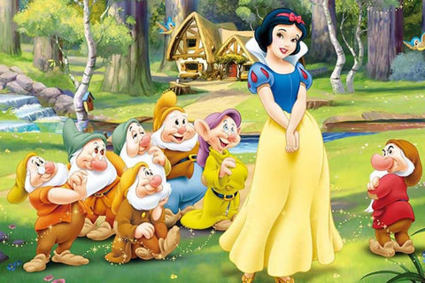Poster Branca de Neve e os Sete Anões - Princesa - Infantil