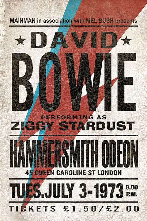 Poster David Bowie - Cartaz - Bandas de Rock