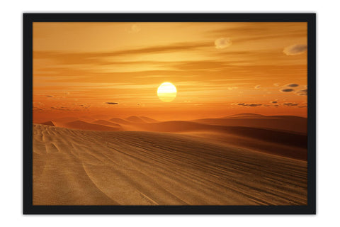 Poster Deserto E Sol - Fotografia - Lugares - Paisagens