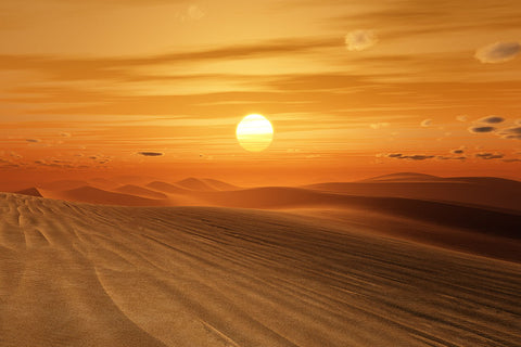 Poster Deserto E Sol - Fotografia - Lugares - Paisagens
