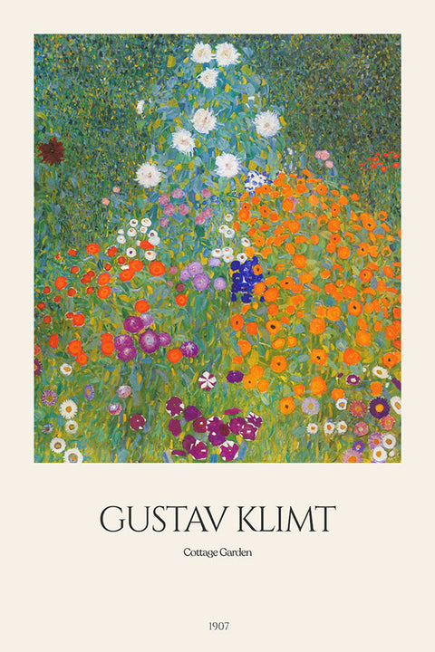 Poster Cottage Garden - Gustav Klimt - Obras de Arte