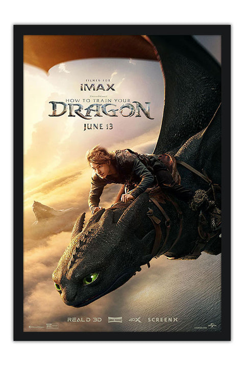 Poster Como Treinar Seu Dragão - How To Train Your Dragon - Live Action - Infantil - Filmes