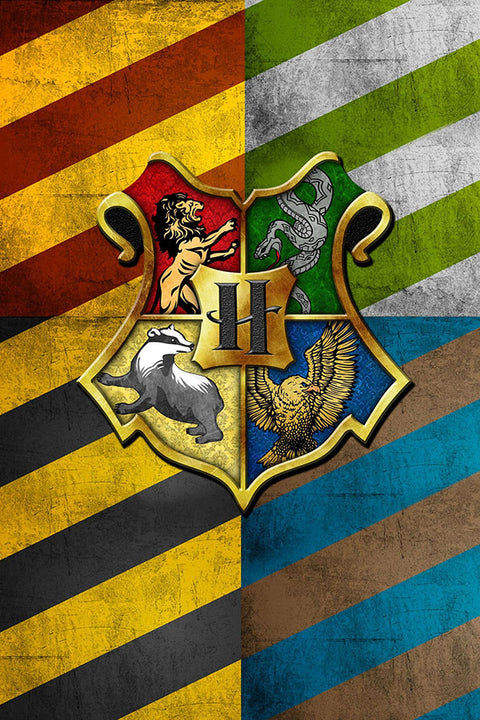 Poster Harry Potter Conceitual - Casas de Hogwarts - Filmes