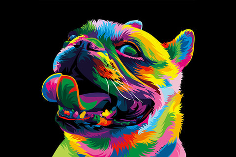 Poster Cachorro - Coleção Colors - Animais