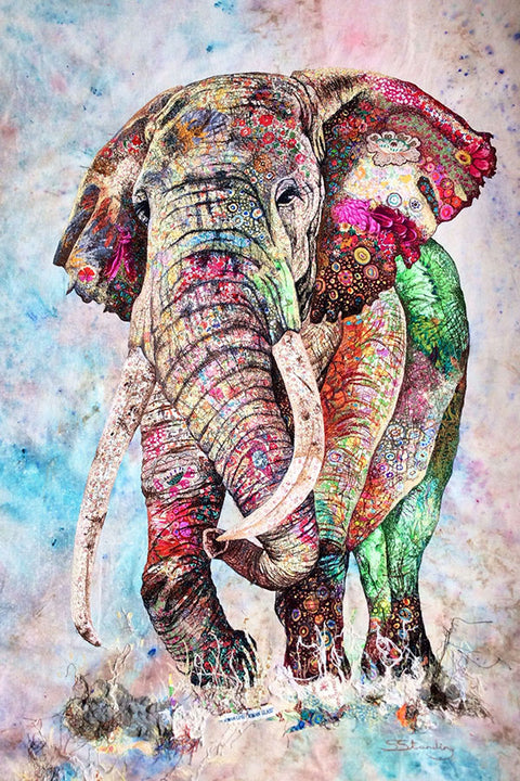 Poster Elefante - Coleção Colors - Animais