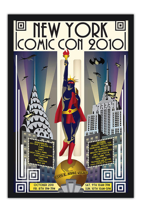 Poster Coleção - New York Comic Con - Art Deco