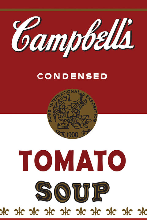 Poster Andy Warhol - Pop Art - Campbells - Tomato Soup