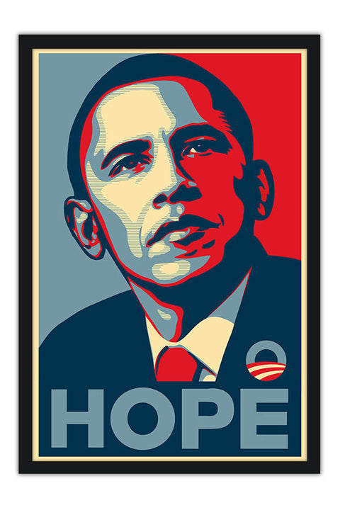 Poster Barack Obama - Hope - Street Art - Grafite