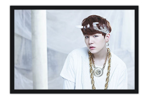 Poster Suga Min Yoon Gi - Bts - Cantor - K-Pop
