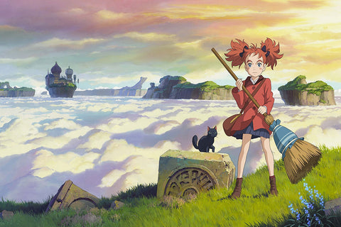Poster Maria E A Flor Da Feiticeira - Estudio Ghibli - Filmes