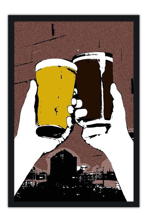 Poster Brinde com Cerveja