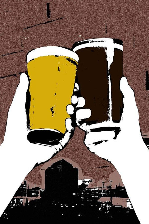 Poster Brinde com Cerveja
