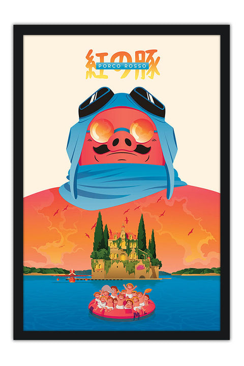 Poster Porco Rosso - Estudio Ghibli - Filmes