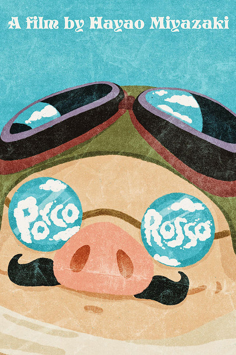 Poster Porco Rosso - Estudio Ghibli - Filmes