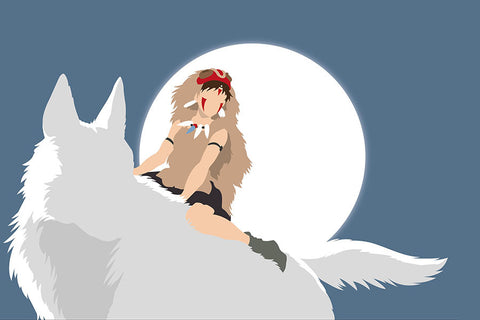 Poster Princesa Mononoke - Estudio Ghibli - Filmes