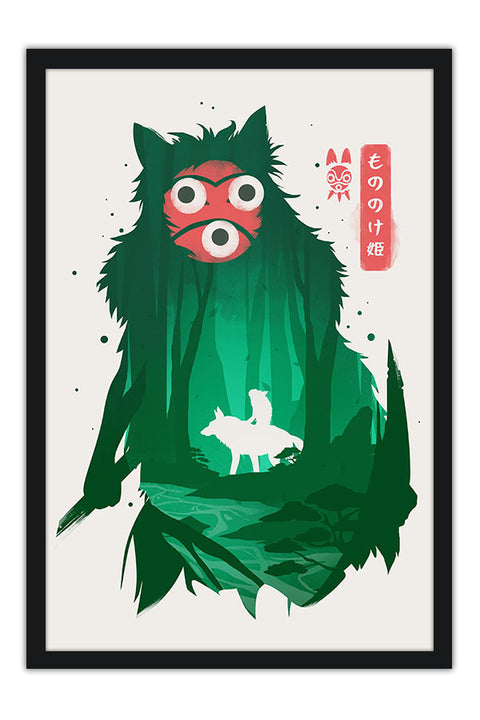 Poster Princesa Mononoke - Estudio Ghibli - Filmes