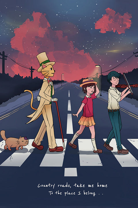 Poster Sussuros do Coração - Estudio Ghibli - Filmes