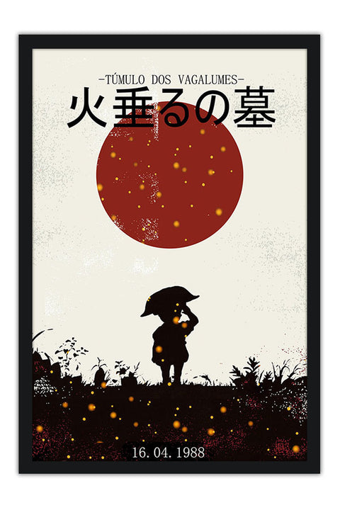 Poster Túmulo dos Vagalumes - Estudio Ghibli - Filmes