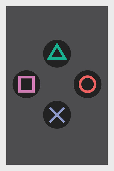 Poster Minimalista Video Game - Controle - Games