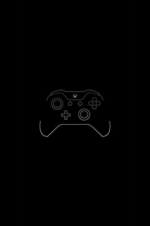 Poster Minimalista Joystick X-Box Video Game - Controle - Games