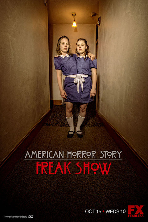 Poster American Horror Story - Freak Show - História de Horror Americana - AHS - Séries