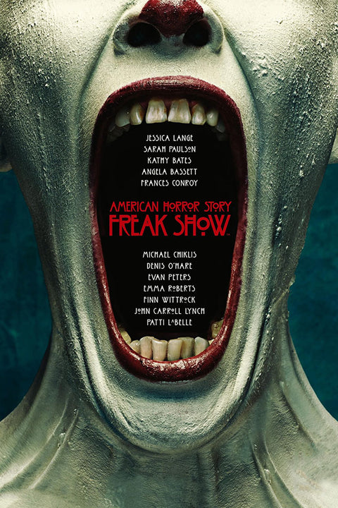 Poster American Horror Story - Freak Show - História de Horror Americana - AHS - Séries