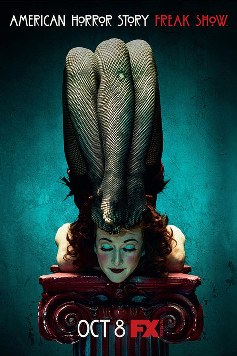 Poster American Horror Story - Freak Show - História de Horror Americana - AHS - Séries