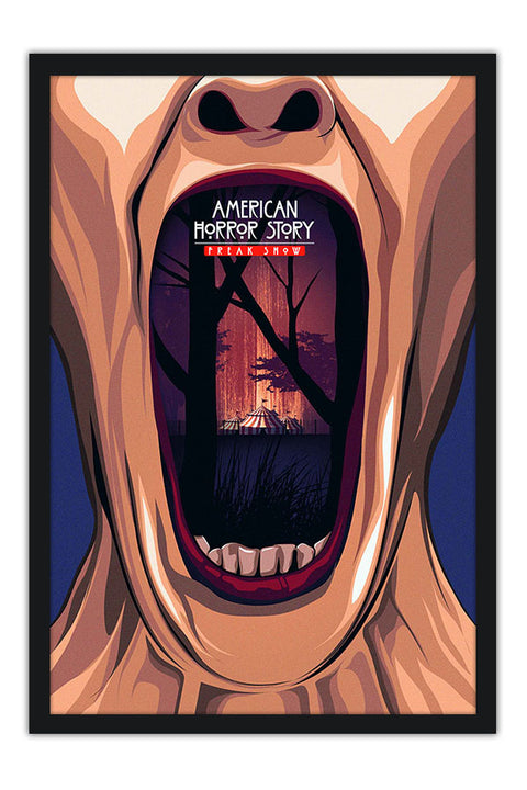 Poster American Horror Story - Freak Show - História de Horror Americana - AHS - Séries