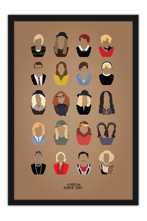 Poster American Horror Story - Freak Show - História de Horror Americana - AHS - Séries