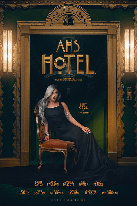 Poster American Horror Story - Hotel - História de Horror Americana - AHS - Séries