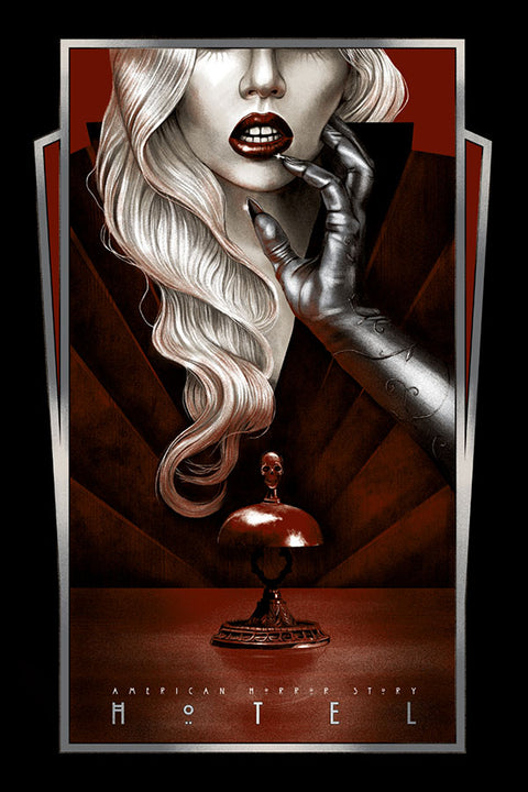 Poster American Horror Story - Hotel - História de Horror Americana - AHS - Séries