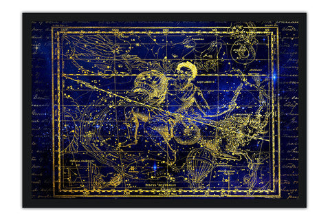 Poster Aquário - Constelação - Zodiaco - Signos