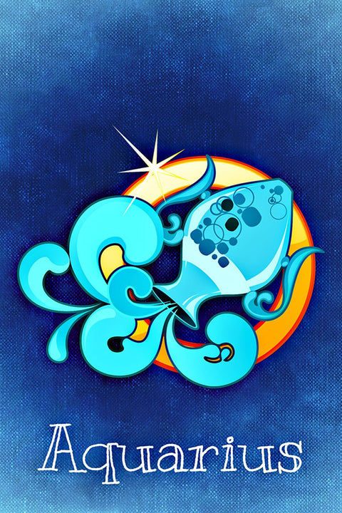 Poster Aquário - Zodíaco - Signos