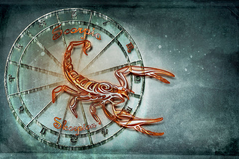 Poster Escorpião - Zodíaco - Signos
