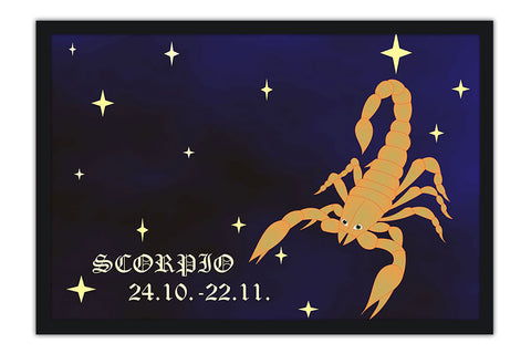 Poster Escorpião - Zodíaco - Signos