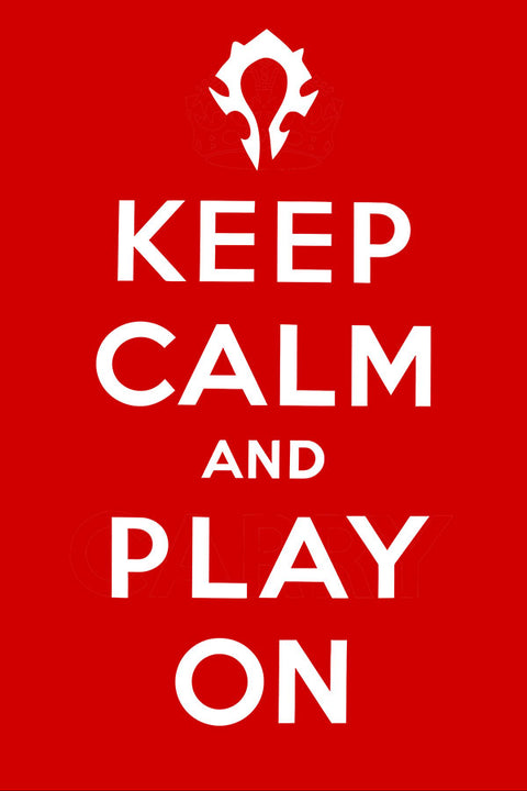 Poster Colecao Keep Calm And Play On - Frases