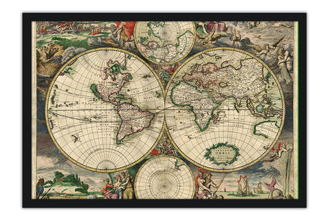 Poster World Map 1689 - Mapas